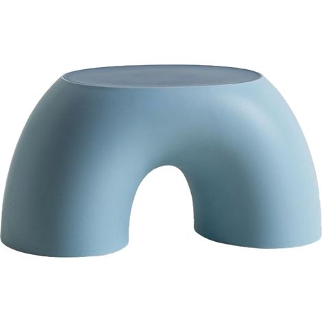 Tabouret enfant en plastique antidérapant, marchepied multifonctionnel bleu pour salle de bain (1/5)