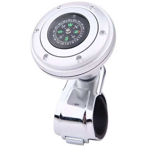 Bouton universel pour volant de voiture avec boussole, blanc-Online Store (1/5)