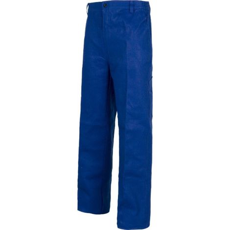 Pantalón recto multibolsillos de algodón grueso WORKTEAM B1455 54 Azulina (1/3)