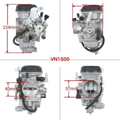 Le carburateur VN1500 est compatible avec les motos Kawasaki 15003-1380, 15003-1241 et 15003-1432. (1/4)
