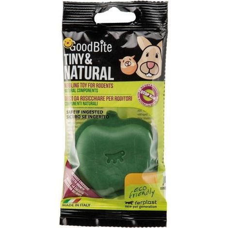 Ferplast TINY & NATURAL APPLE BAG Jeu à ronger pour rongeurs en forme de pomme. Composants naturels.. Variante TINY & NATURAL APPLE BAG - Misure: 7 x 6.5 x h 1.6 cm - (1/2)