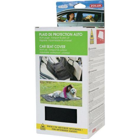 Zolux Funda impermeable negra para coche para perro