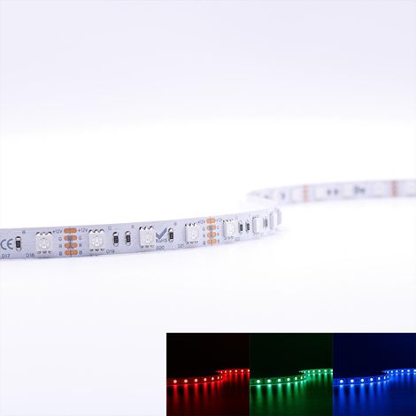 Strip 12V 5M 14,4W/m 60LED/m 10mm - Lichtfarbe: RGB - Schutzart: IP20 (1/5)