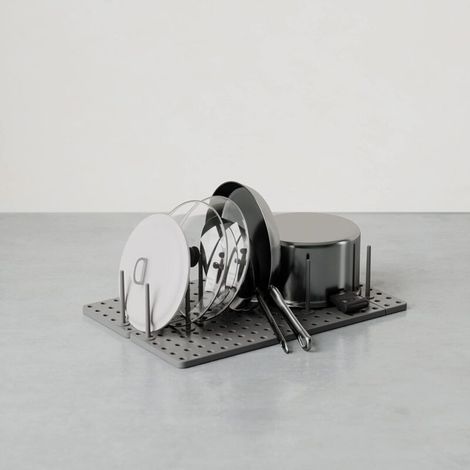 Lot de 2 Organiseur de placards, étagères et tiroirs de cuisine,système de rangement réglable pour contenants alimentaires, 45x30x10 (1/3)