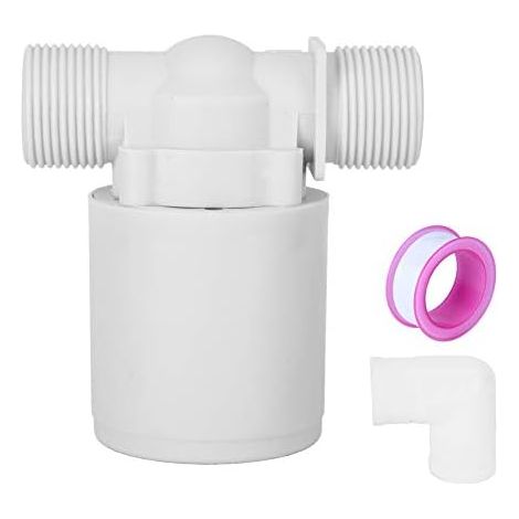 Vanne à bille flottante, vanne de contrôle de niveau d'eau automatique vanne à flotteur de 3/4 pouces pour réservoirs d'eau tours piscines (1/5)