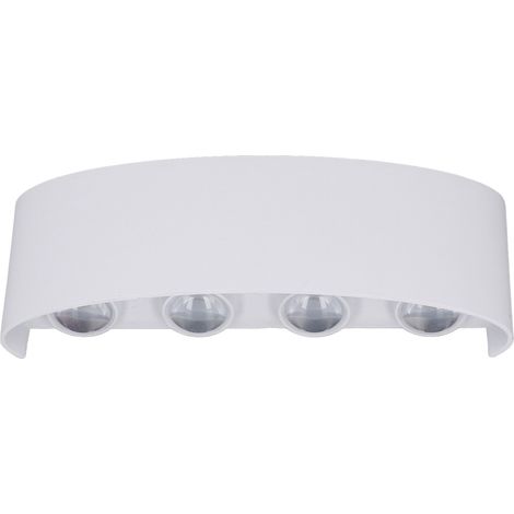 Luminaire mural LED blanc, éclairage décoratif intérieur pour chambre d'hôtel ou jardin, 8W 90‑265V