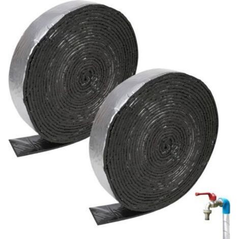 Lot de 2 rouleaux de ruban isolant avec mousse, isolation des tuyaux, à enrouler, pour l'isolation des tuyaux de (1/5)