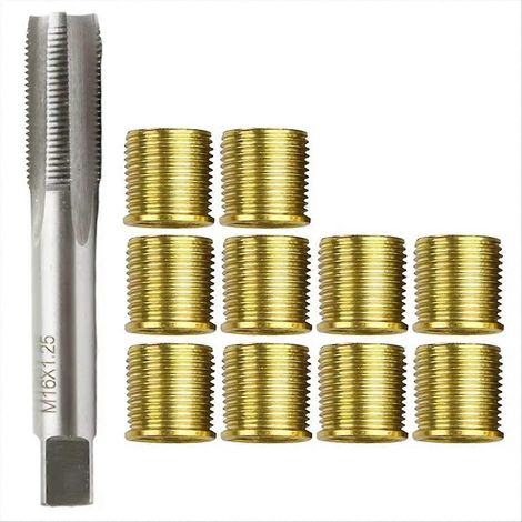 Gewindereparaturset: M16x1,25 Gewindebohrer, M14x1,25 Gewindeeinsätze zur Gewindereparatur, Car Pro Coil Werkzeug (1/5)