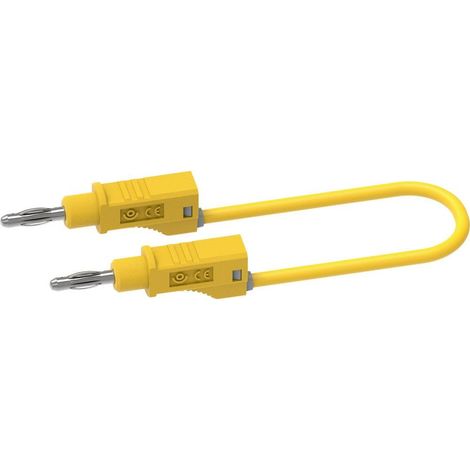 Electro PJP 2112-CD1-100J Cavo di misura Spina a banana 4 mm 100 cm Giallo 1 pz. (1/3)