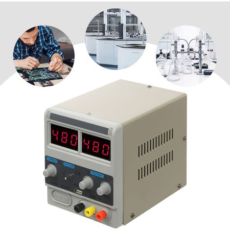 YISSALE – Alimentation de laboratoire 0-15V 0-2A – Affichage numérique LED – Protection contre courts-circuits – Tension constante/courant constant (1/5)