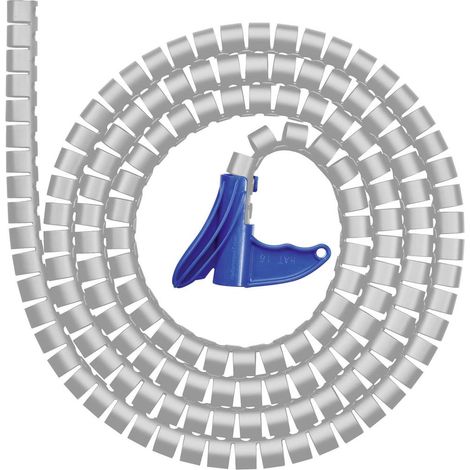 HellermannTyton 161-64405 HWPP-25MM-PP-GY-K1 Guaina per cavi 27 mm (max) Grigio 2 m (1/4)