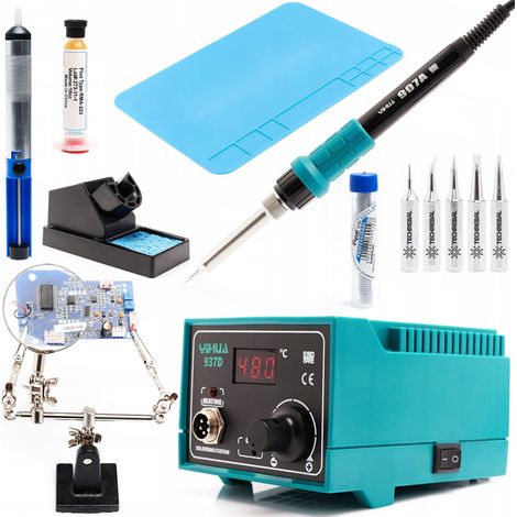 Stazione saldante Yihua 937D con kit di saldatura completo MAX PACK KIT-2022-4