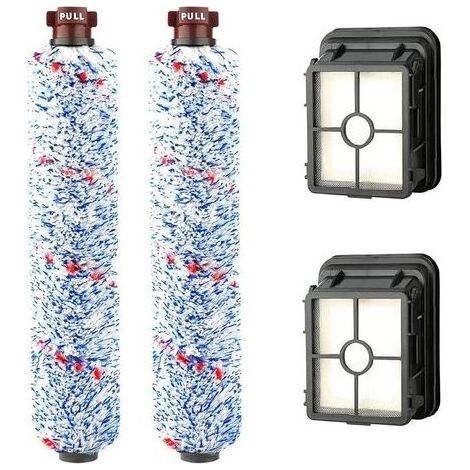 Remplacement Accessoires 2 Brosse Rouleau Multi-Surface + 2 Filtres pour BISSELL Crosswave 17132 et 2225N Series (1/5)
