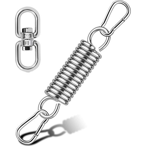 Chaîne de chaise suspendue Crochet de plafond de chaise en acier inoxydable 304 Crochet de balançoire suspendu Sangle de vêtements suspendus Sangle de hamac solide Ressort de balançoire Ressort en aci (1/5)