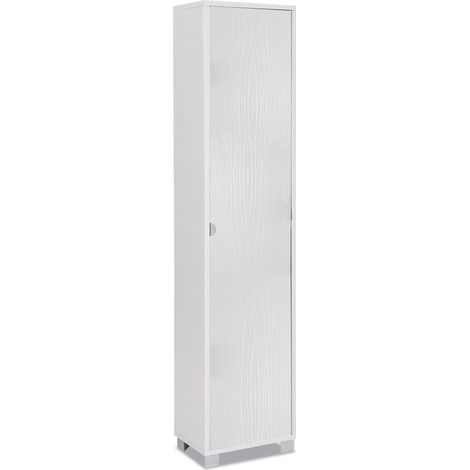 Armadio 1 Anta 43x190x29 cm Bianco Fiammato (1/2)