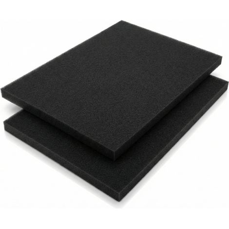 2pcs Mousse Filtre a Air 300x210x25mm Universelle Filtre Mousse Aspirateur Plaque Filtrante à Découper Filtrante pour a Air Moto Sco (1/5)