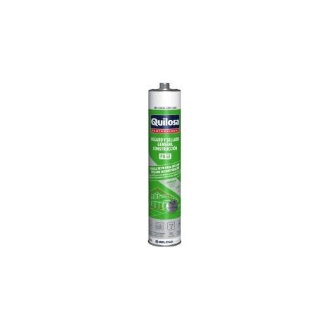 QUILOSA masilla poliuretano gris cartucho 300 ml. , Masilla Poliuretano Gris Cartucho - Color gris.- Cartucho: 300 ml.- Es una masilla de poliuretano de alta cali (1/10)