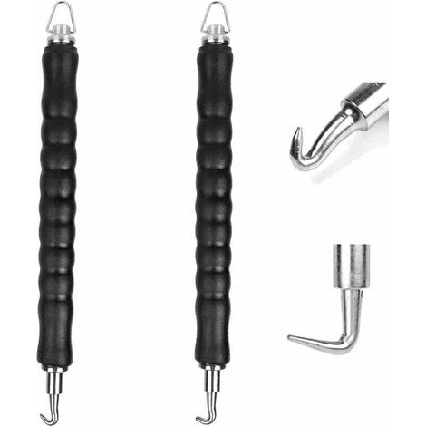 [JAMAIS UTILISÉ]2PCS Torsadeuse de Torsion de Fil, Lieur Automatique Fil Fer pour Barre d'armatureen, Twister Crochet Droits et Torsadeuse de Fil Courbes Outils