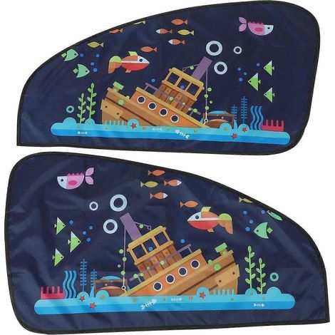 Set mit 2 Autofenster-Sonnenschutzblenden – 80 x 50 cm (1/4)