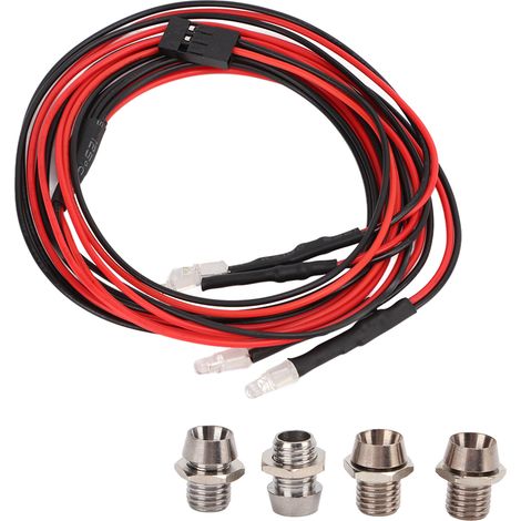 Hochleistungsfähige 3-mm-LED-RC-Scheinwerfer mit Fernbedienung für Miniaturautos (1/5)