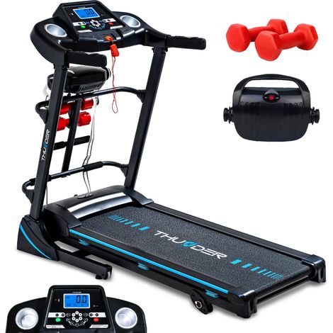 Tapis de course électrique Thunder® ICON-D-BLACK pliable