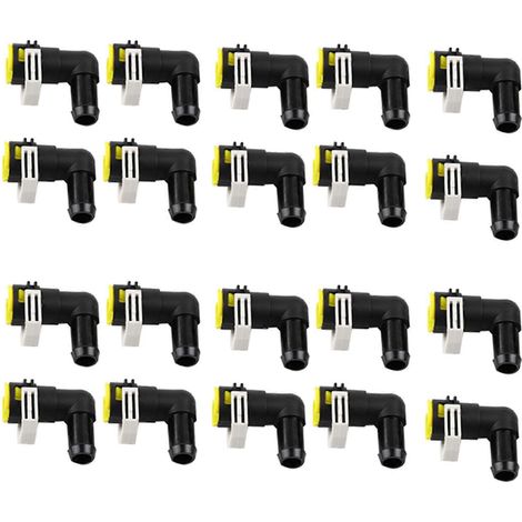 20 raccords de tuyau d'eau de chauffage B37F61240 Noir, compatibles avec CX7 2007-2012 et ERCX9 2009-2014 TB 3 2.3L 2006-2012. (1/5)