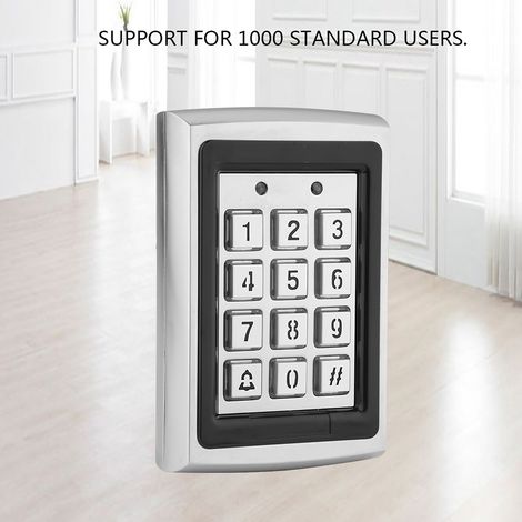 Contrôleur d'accès RFID avec clavier numérique et rétroéclairage pour porte sécurisée (1/5)