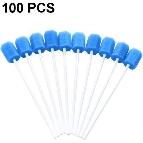 Swab Oral - Éponge Buccale pour Nettoyage des Dents et des Gencives - Stérile Doux Sans Parfum - Boîte de 100 Pièces (1/5)