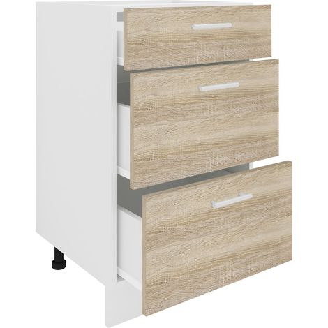 Gabinete de cocina W 50 cm Gabinete inferior Esilo 82x50x46 - VCM