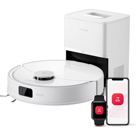 Roborock Q10 PF+ Aspirateur Robot -10000 Pa -Upgrade du Q8 Max+/S8+ ,Double Anti-emmêlement, Système VibraRise 2.0 Blanc