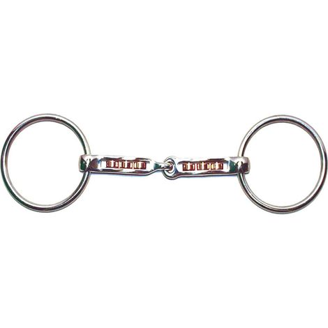 12,5 cm: Filetto ad anelli con rulli in rame e acciaio inox pieno