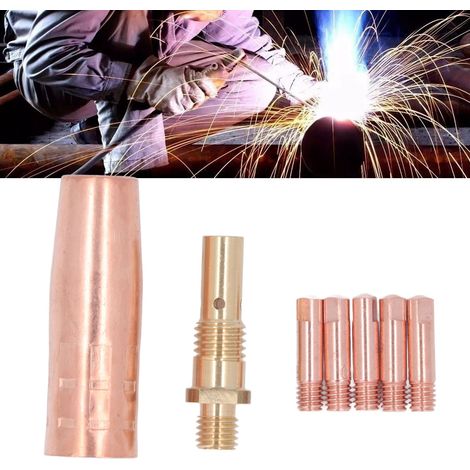 0,9 mm Vollkupfer-Schutzdüsensatz für MIG-Schweißbrenner (1/5)