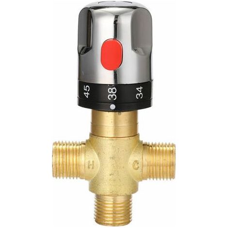 Mitigeur thermostatique de douche – Finition métal – Plage de contrôle 20°C-50°C – Sécurité anti-brûlure 38°C – Pression de fonctionnement 0,05-1 Mpa (1/5)