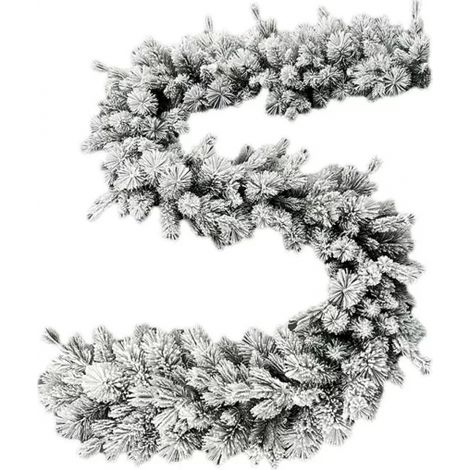 Festone natalizio innevato Big Sky 270 cm - ghirlanda decorazione di Natale (1/3)