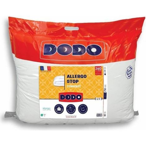 Couette Temperata 300 gr/m² - DODO - ALLERGO STOP - 240 x 260 cm - Bianco (1/2)