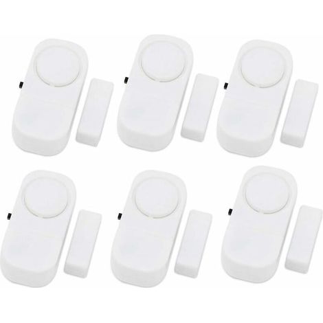 Kabelloses Sicherheits- und Alarmsystem für Haustüren und Fenster (6er-Pack)