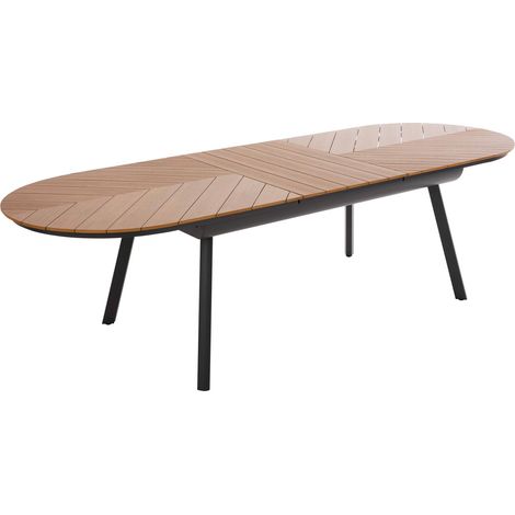 Table de jardin extensible 220/280 cm effet bois
