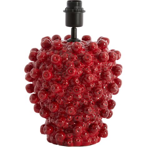 Light & Living - lampada da tavolo - Berries - rosso - ceramica -