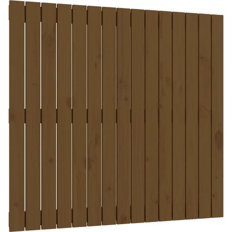 Accessorio letto testiera pensile camera da letto 95,5 x 3 x 90 cm Legno massello marrone chiaro TDL0202556
