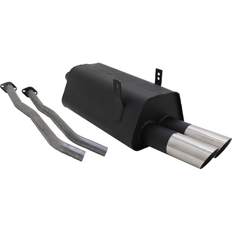 Échappement arrière sport Novus pour BMW 3er E36 325i 2x76mm MS-Design avec ABE