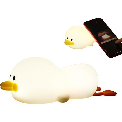 Veilleuse Canard En Silicone Variateur Tactile Minuteur 30 (1/5)