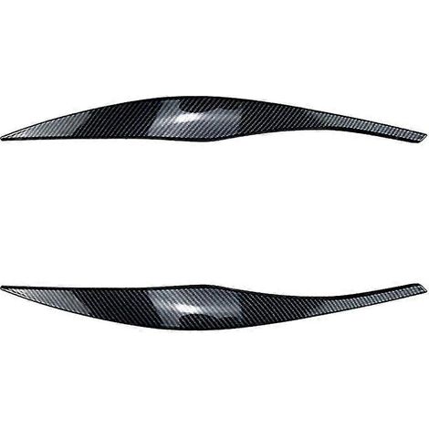 Phares, paupières et sourcils en fibre de carbone pour voiture, autocollants pour phares de voiture BMW Série 3 E90 E91 (1/5)