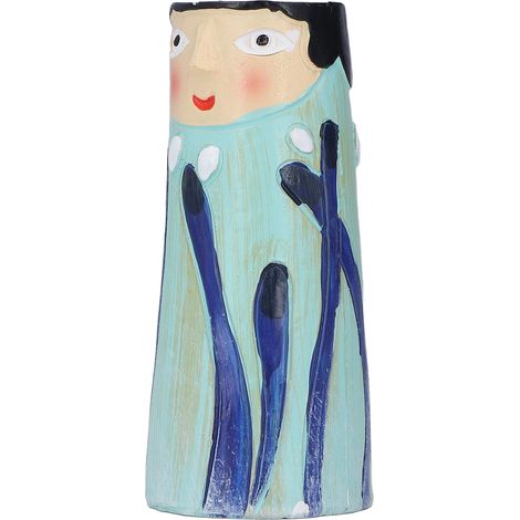 Vase décoratif en résine, pièce artisanale exquise et inodore, pour la maison, le bureau ou le salon. (1/5)