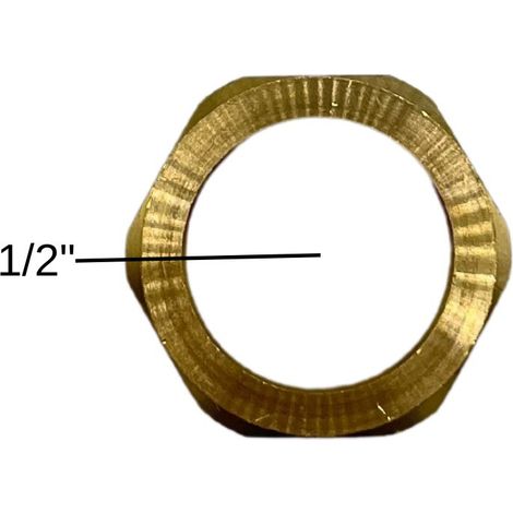 Überwurfmutter 1/2" Messing flachdichtend Solarindustrie Heizungstechnik (1/5)