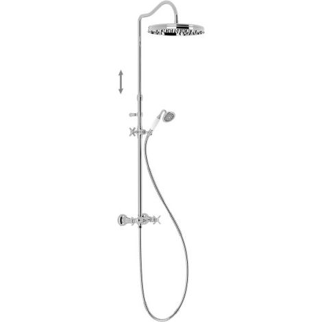 Ensemble de robinet mélangeur mural à 2 voies pour douche Tres Clasic Chrome - TRES 24219102