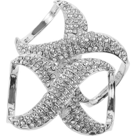 Vielseitige Schalclips in Silber 2 Stück aus Zinklegierung Modische T shirt Klammern Sicherer Halt und Elegantes Accessoire für Sommerkleidung für Hemden und Schals (1/5)