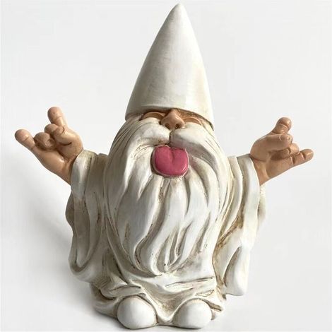 « George » Le Nain Rocker – Ce Nain de Jardin va secouer Votre Mini Monde enchanté,