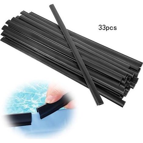 33Pcs Bandes D'Adaptation pour Revêtements de Piscine Hors Sol,Piscines Clip de Revêtement Pièces de Rechange Accessoires Kit de Patch pour Piscine Ronde de 18Ft (1/5)