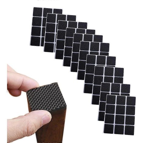 Lot de 10 patins adhésifs pour meubles - Patins de protection pour pieds de meubles - Tailles assorties - 28 x 28 mm - Protégez vos parquets et sols stratifiés (1/5)