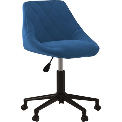 Maison Exclusive - Sedia Girevole da Ufficio Blu in Velluto
